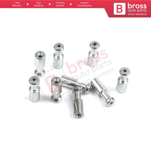 BCR007 Window Regulator Cable Wire Rope End Pin Stop Rivet 5.5x16/1.7 mm 100 Pcs