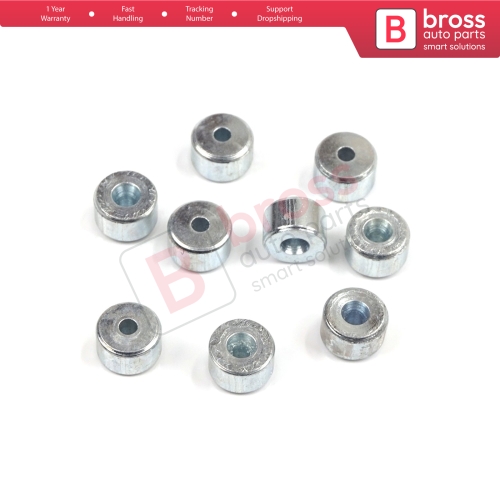 BCR008 Window Regulator Cable Wire Rope End Pin Stop Rivet 6x3.5/1.7 mm 100 Pcs