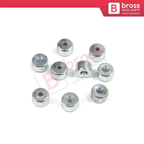 BCR008 Window Regulator Cable Wire Rope End Pin Stop Rivet 6x3.5/1.7 mm 100 Pcs