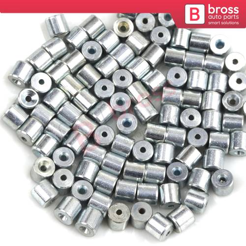 BCR011 Window Regulator Cable Wire Rope End Pin Stop Rivet 6x5.6/1.7 mm 100 Pcs