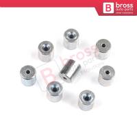 BCR012 Window Regulator Cable Wire Rope End Pin Stop Rivet 6x7/1.7 mm 100 Pcs