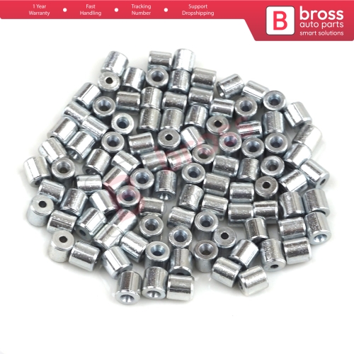 BCR026 Window Regulator Cable Wire Rope End Soft Pin Stop Rivet 5x5/1.7 mm 100 Pcs