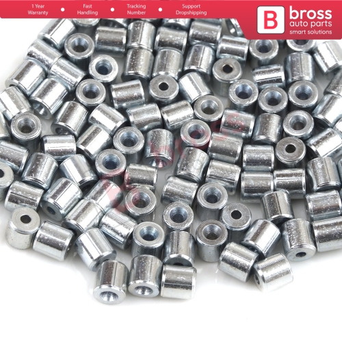 BCR026 Window Regulator Cable Wire Rope End Soft Pin Stop Rivet 5x5/1.7 mm 100 Pcs
