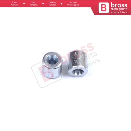 BCR026 Window Regulator Cable Wire Rope End Soft Pin Stop Rivet 5x5/1.7 mm 100 Pcs