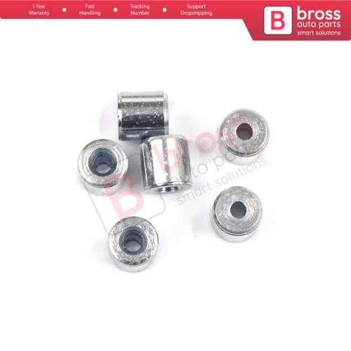 BCR026 Window Regulator Cable Wire Rope End Soft Pin Stop Rivet 5x5/1.7 mm 100 Pcs