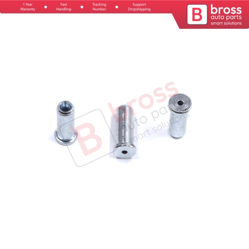BCR035 Window Regulator Cable Wire Rope End Pin Stop Rivet 6.5x15/1.7 mm 100 Pcs