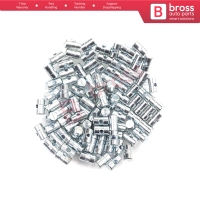 BCR036 100 Pcs Inner Outer Door Handle Trunk Hood Lock Latch Release Cable Wire Rope End Pin Stop Rivet 6x10 mm Hole Dia: 2.2 mm