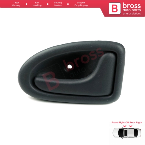 Interior Door Handle Front or Rear Right Door Gray 7700434717 for Renault Clio 2 Scenic 1 Trafic Logan 1 Daily 3 Master 2 Movano A Interstar