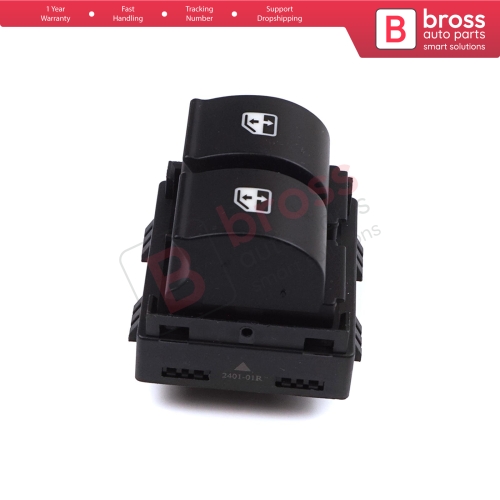 Electric Window Switch Front Left 735442329 for Fiat Linea 2 Button 4 Pin