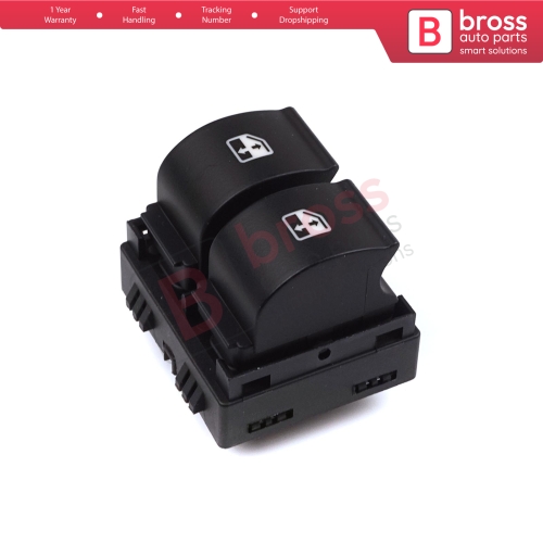 Electric Window Switch Front Left 735442329 for Fiat Linea 2 Button 4 Pin