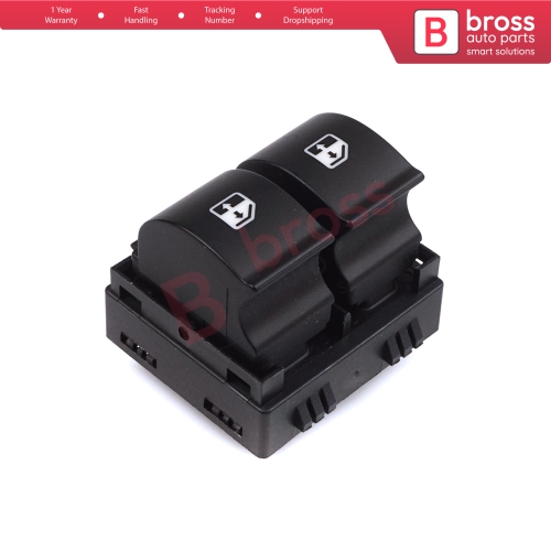 Electric Window Switch Front Left 735442329 for Fiat Linea 2 Button 4 Pin