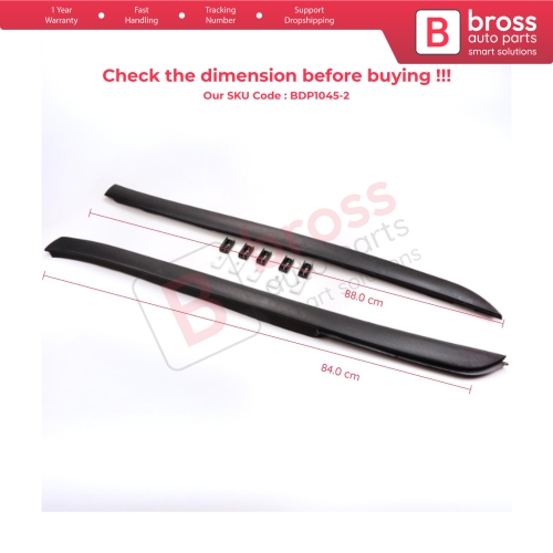 Front Windshield Glass Trim Moulding Pillar Cover Clips Set Left Right 6386980179 6389840861 for Mercedes Vito W638