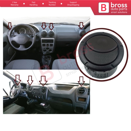 Dashboard Air Vent 8200212480 For Renault Dacia Logan Sandero Duster Master 3 Movano