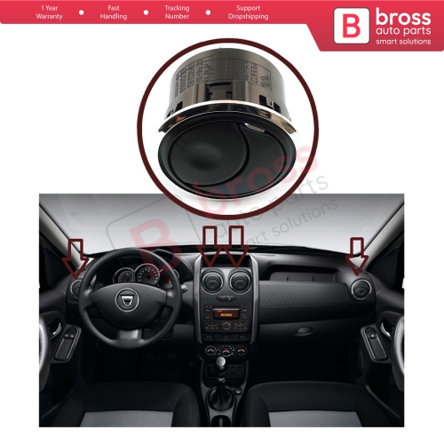 Dashboard Air Vent With Chrome 8200212480 For Renault Dacia Master 3 Movano