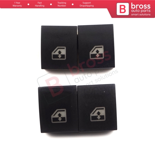 4 Pieces Window Switch Repair Button Cover 13228699 for Vauxhall Opel Astra H Zafira B Tigra B