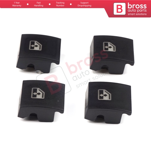 4 Pieces Window Switch Repair Button Cover 13228699 for Vauxhall Opel Astra H Zafira B Tigra B