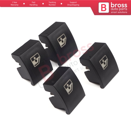 4 Pieces Window Switch Repair Button Cover 13228699 for Vauxhall Opel Astra H Zafira B Tigra B