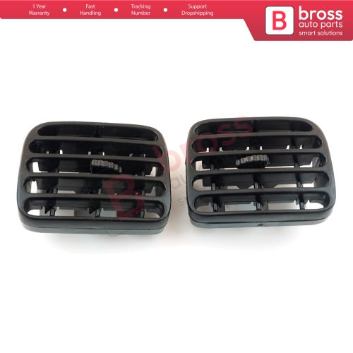 Air Vent Intake Grille Diffuser Set Black 7702258279 7702258280 for Renault Clio MK2 Symbol MK1 MK2 Thalia