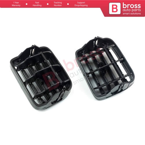 Air Vent Intake Grille Diffuser Set Black 7702258279 7702258280 for Renault Clio MK2 Symbol MK1 MK2 Thalia