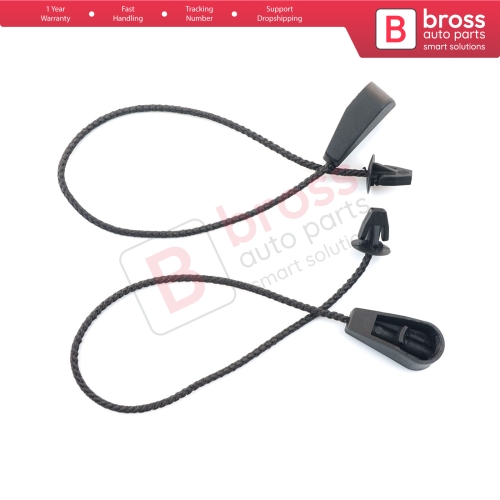 2 Pieces Rear Parcel Shelf Cord Retaining Strap 7701062123 for Renault Megane Clio Laguna HB