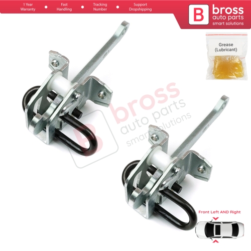 2 Pieces Front Door Hinge Brake Stop Check Strap Limiter for BMW 3 Series E36 1990-2000 51218165005