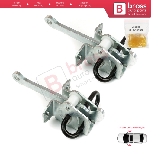 2 Pieces Front Door Hinge Brake Stop Check Strap Limiter for BMW 3 Series E36 1990-2000 51218165005