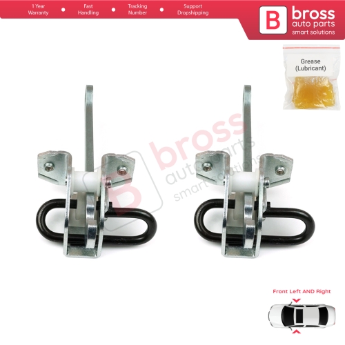 2 Pieces Front Door Hinge Brake Stop Check Strap Limiter for BMW 3 Series E36 1990-2000 51218165005