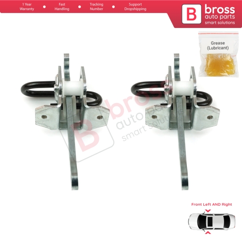 2 Pieces Front Door Hinge Brake Stop Check Strap Limiter for BMW 3 Series E36 1990-2000 51218165005