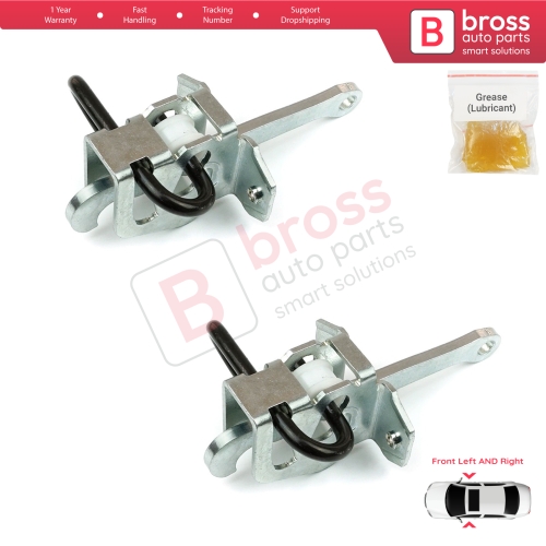 2 Pieces Front Door Hinge Brake Stop Check Strap Limiter for BMW 3 Series E36 1990-2000 51218165005