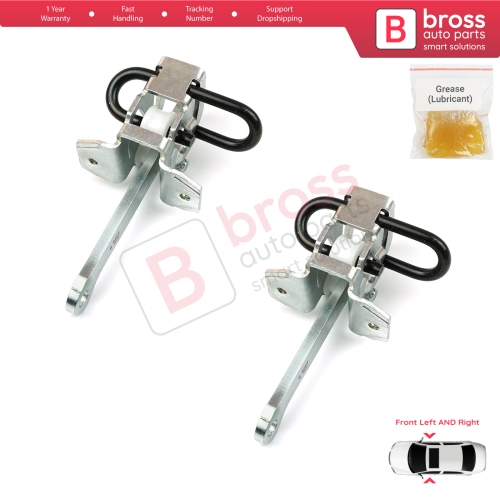 2 Pieces Front Door Hinge Brake Stop Check Strap Limiter for BMW 3 Series E36 1990-2000 51218165005