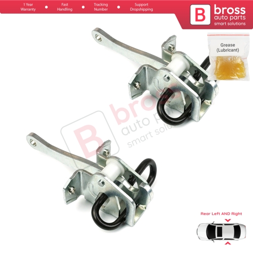 2 Pieces Rear Door Hinge Brake Stop Check Strap Limiter for BMW 3 Series E36 1990-1999 51228165009 