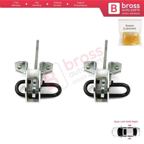 2 Pieces Rear Door Hinge Brake Stop Check Strap Limiter for BMW 3 Series E36 1990-1999 51228165009 