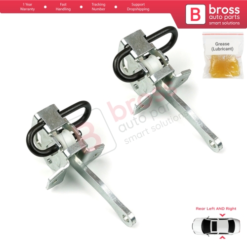 2 Pieces Rear Door Hinge Brake Stop Check Strap Limiter for BMW 3 Series E36 1990-1999 51228165009 