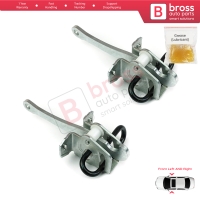 2 Pieces Front Door Hinge Brake Stop Check Strap Limiter for BMW 5 Series E34 7 Series E32 51218155698