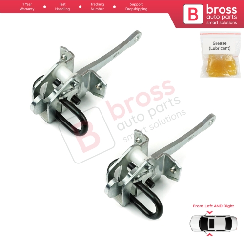 2 Pieces Front Door Hinge Brake Stop Check Strap Limiter for BMW 5 Series E34 7 Series E32 51218155698