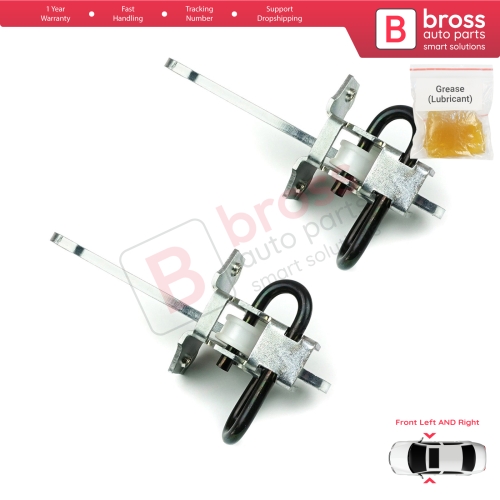 2 Pieces Front Door Hinge Brake Stop Check Strap Limiter for BMW 5 Series E34 7 Series E32 51218155698