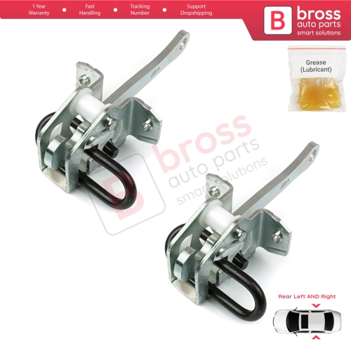 2 Pieces Rear Door Hinge Brake Stop Check Strap Limiter for BMW 5 Series E34 7 Series E32 51228168090  