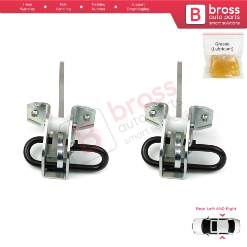 2 Pieces Rear Door Hinge Brake Stop Check Strap Limiter for BMW 5 Series E34 7 Series E32 51228168090  