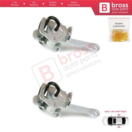 2 Pieces Rear Door Hinge Brake Stop Check Strap Limiter for BMW 5 Series E34 7 Series E32 51228168090  