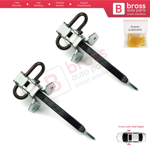 2 Pieces Front Door Hinge Brake Stop Check Strap Limiter for BMW 5 Series E39 1995-2004 4/5 Door 51218193447