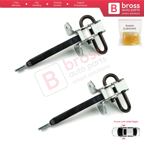 2 Pieces Front Door Hinge Brake Stop Check Strap Limiter for BMW 5 Series E39 1995-2004 4/5 Door 51218193447
