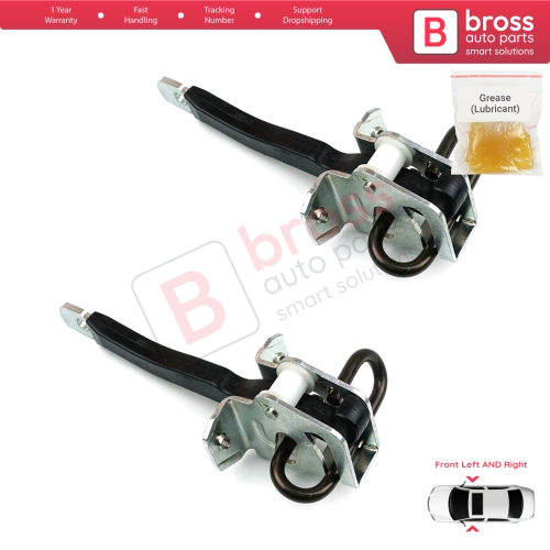 2 Pieces Front Door Hinge Brake Stop Check Strap Limiter for BMW 5 Series E39 1995-2004 4/5 Door 51218193447