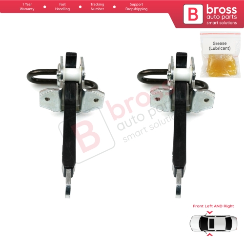2 Pieces Front Door Hinge Brake Stop Check Strap Limiter for BMW 5 Series E39 1995-2004 4/5 Door 51218193447