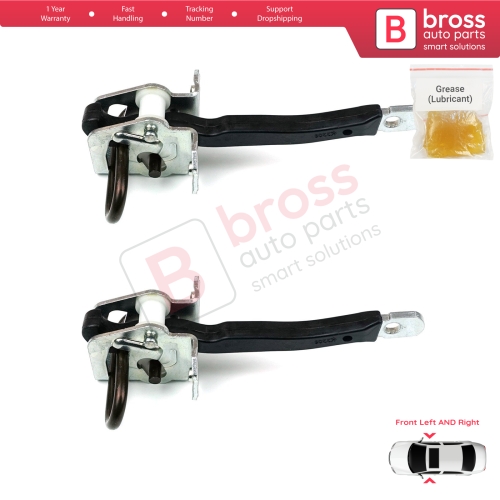 2 Pieces Front Door Hinge Brake Stop Check Strap Limiter for BMW 5 Series E39 1995-2004 4/5 Door 51218193447