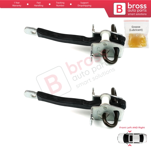 2 Pieces Front Door Hinge Brake Stop Check Strap Limiter for BMW 5 Series E39 1995-2004 4/5 Door 51218193447