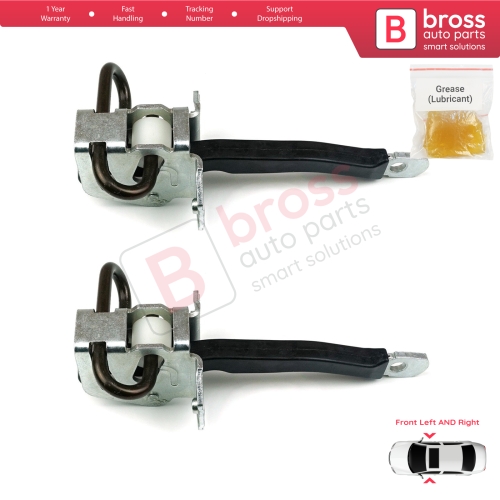 2 Pieces Front Door Hinge Brake Stop Check Strap Limiter for BMW 5 Series E39 1995-2004 4/5 Door 51218193447