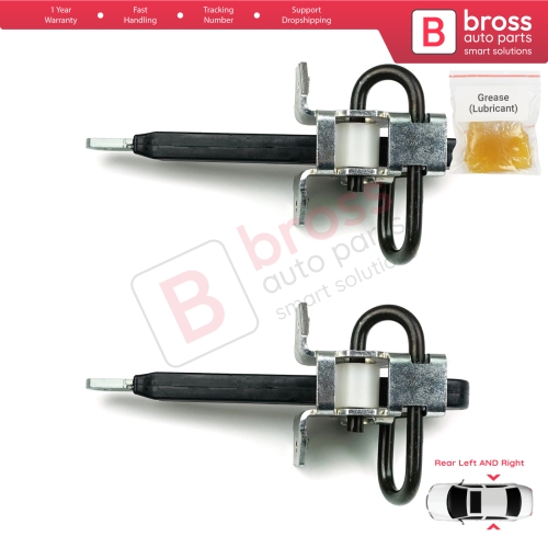 2 Pieces Rear Door Hinge Brake Stop Check Strap Limiter for BMW 5 Series E39 1995-2004 4/5 Door 51228193448 