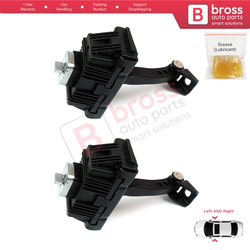 2 Pieces Left AND Right Door Hinge Brake Stop Check Strap Limiter for BMW 3 Series E92 E93 2005-2013 Coupe Convertible 51217193671
