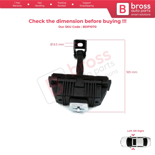 2 Pieces Left AND Right Door Hinge Brake Stop Check Strap Limiter for BMW 3 Series E92 E93 2005-2013 Coupe Convertible 51217193671
