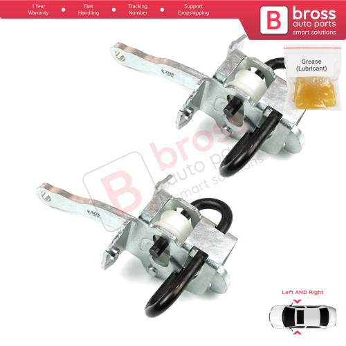 2 Pieces Door Hinge Brake Stop Check Strap Limiter 51218161782 for BMW 3 E36 Coupe Convertible